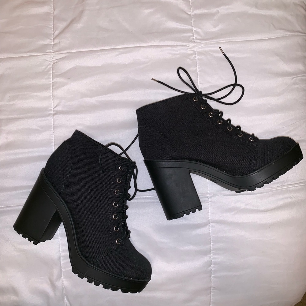 Chunky Platform Heel Boots